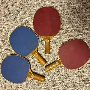 Antique Ping Pong Paddles (4)